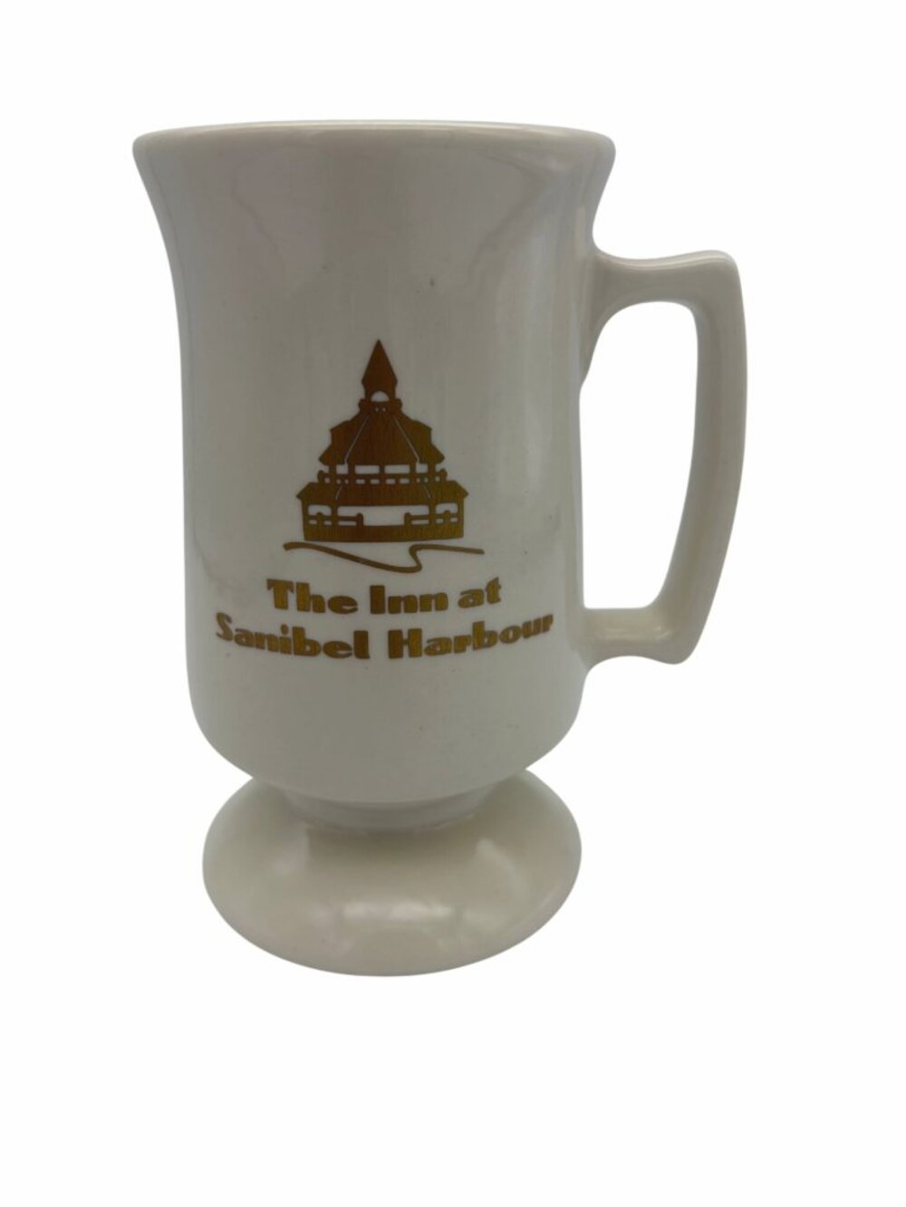 Vintage Inn At Sanibel Harbour Buffalo China Pedestal Coffee Mug 5.25in FL Hotel
